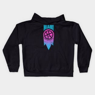 Modern Flaming Basketball Miami Heat 2021 Logo Redesign Kids Hoodie